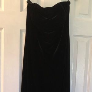 Full length Prom velvet tube dress